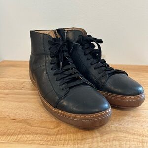 Florsheim Limited Crew‎ Black Leather High Top Sneakers Men’s 11M